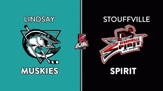 OJHL Highlights  Lindsay Muskies VS Stouffville Spirit  December 16 2023 [upl. by Bashuk]