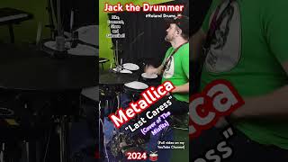 Metallica  quotLast Caressquot cover of The Misfits drum playthrough jackthedrummer roland [upl. by Zima]