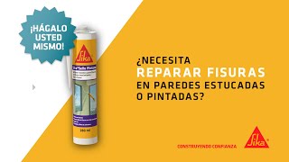 Sellar fisuras o grietas sin movimiento en interiores o exteriores  Sika®Sello Pintores [upl. by Melgar]