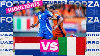 Highlights Paesi BassiItalia 00  Femminile  Qualificazioni Women’s EURO 2025 [upl. by Ayotaj]