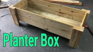 How to build a simple wood planter box [upl. by Ulrika]