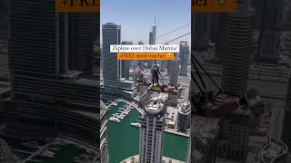 Worlds Longest Urban Zipline  Zipline over Dubai Marina  Free Meal Voucher  Activities in Dubai [upl. by Whitten]