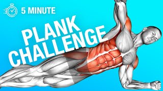 Plank Workout Challenge To Lose Belly Fat in 10 Days [upl. by Traggat876]