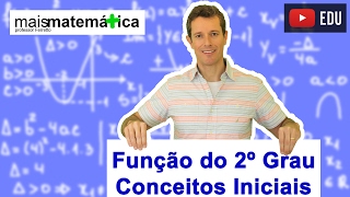 Função do Segundo Grau Função Quadrática Conceitos Iniciais Aula 1 de 9 [upl. by Dolhenty205]