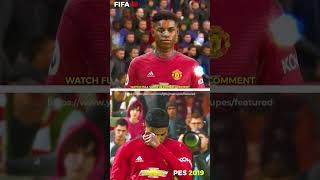 Marcus Rashford 🔥 FIFA vs PES  Evolution from 2017 to 2023 ✅ shorts [upl. by Yewed413]