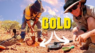 Massive Gold Nugget Haul continues – Virgin Patch found with Metal Detectors in Outback Australia [upl. by Bonnee]