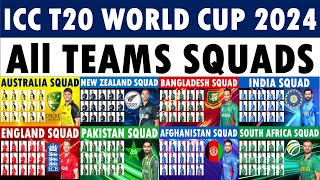 World Cup 2024 All teams Squads  All teams squads for World Cup 2024 [upl. by Vanya]