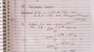 Plancherels Theorem [upl. by Delcine]