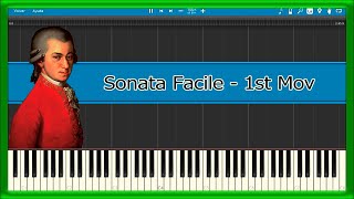 SONATA FACILE 🎼 1st Mov  Mozart 🎶 PIANO TUTORIAL 🎹 1 [upl. by Augy355]