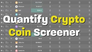 How to use the Quantify Crypto Coin Screener [upl. by Joby]