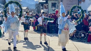 Mittenwald Fasching 2023 Maschkera am quotUnsinnigen Donnerstagquot in 4K [upl. by Joya]