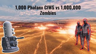 Unleashing 1000 Phalanx CIWS on 1000000 Zombies [upl. by Plossl]