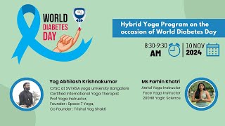 Macleods  Hybrid Yoga Event World Diabetes Day [upl. by Htezil629]