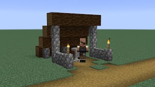 How to build a Minecraft Village WeaponsmithBlacksmith 2 114 taiga [upl. by Kendry]