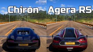 Forza Horizon 5 Bugatti Chiron vs Koenigsegg Agera RS  Drag Race [upl. by Flannery199]