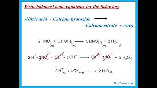 Balancing Ionic Equations  IGCSE Chemistry  Dr Hanaa Assil [upl. by Nailliw99]