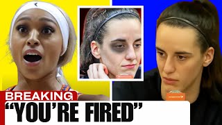 DiJonai Carrington FIRED following SHOCKING Attack on Caitlin Clark [upl. by Ttegdirb363]