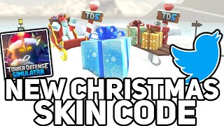 Limited Time NEW CHRISTMAS SKIN CODE  Present Farm Showcase  Tower Defense Simulator [upl. by Bryn299]