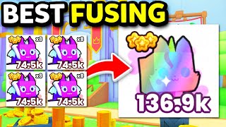 BEST Fusing Method For Full Team Of RAINBOW UNICORN KITTEN In Pet Simulator 99 [upl. by Atihana]