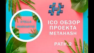 MetaHash Обзор ICO проекте Часть 2 [upl. by Buehrer]