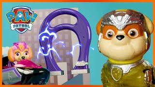 Mighty Pups Stop Mobile Meteor Magnet  PAW Patrol  Toy Play Episode for Kids [upl. by Dalpe175]