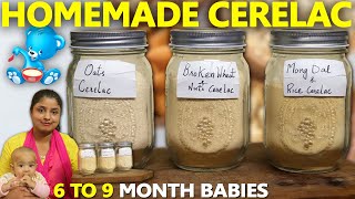 3 Homemade Cerelac for 6 to 9 Month Babies  Healthy Baby Food  zufiscooking [upl. by Melleta515]