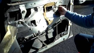 VW Golf MK2 fitting electric window regulator motor [upl. by Yeltneb]