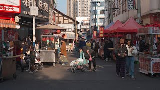 4K HDR Walking tour of China county town Anshun Guizhou [upl. by Kcajyllib]