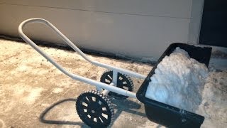 LIGHTEST SNOW SHOVEL best man powered snow plow best shovel for you back No lifting [upl. by Afas]