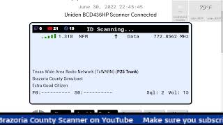 Brazoria County Texas Scanner [upl. by Otanod423]