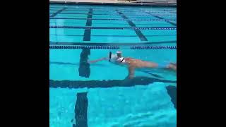 Olympic champion Katie Ledecky swam with a glass of chocolate milk on her head [upl. by Julienne]