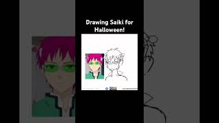 Drawing Saiki for Halloween [upl. by Akehs]