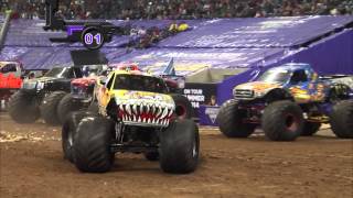 Monster Jam in Reliant Stadium  Houston TX 2014  Full Show  Episode 2 [upl. by Anitsugua]