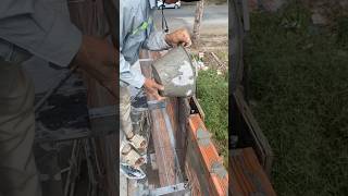 Building pressed columns for walls shorts construction constructiontips [upl. by Onfre]