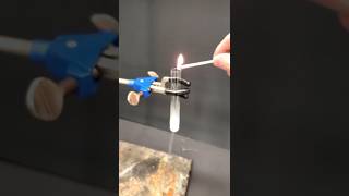 Dropping a match into liquid oxygen [upl. by Ttirrem902]