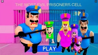 PARENTS VS KIDS  BRUNOS FAMILY PRISON RUN OBBY roblox obby [upl. by Nolek]