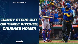 EPIC ATBAT Randy Arozarena Steps Out on Three Consecutive Pitches Before Crushing a Solo Homer [upl. by Rossie209]