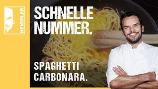 Schnelles Spaghetti CarbonaraRezept von Steffen Henssler [upl. by Naira]