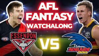 ESSENDON vs ADELAIDE  Round 19 2024 AFL Fantasy Watchalong [upl. by Adeline642]