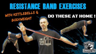 Kettlebells amp Calisthenics Exercises with Resistance Bands  Make Them More Challenging [upl. by Ahern]