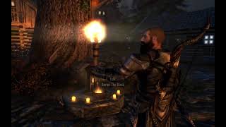 ASMR Skyrim Town Tour EbonvaleLOFI WHISPERING [upl. by Sucramed]