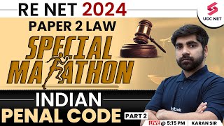 UGC NET Paper 2 Law Marathon  Indian Penal Code Complete Revision  Karan Sir [upl. by Plank]