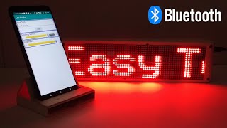 Easy Way to Make Bluetooth Control Scrolling Text Display  6416 LED Matrix [upl. by Waldos]