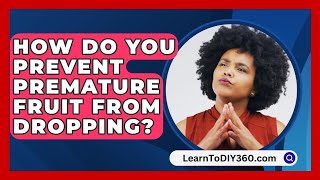 How Do You Prevent Premature Fruit From Dropping  LearnToDIY360com [upl. by Enilekcaj]