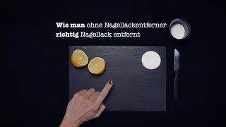 wie man richtig NAGELLACK ENTFERT o Nagellackentferner Lifehack [upl. by Aicnerolf]