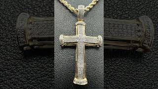 24” Solid Gold 10K Rope Chain amp Diamond Cross [upl. by Trant]