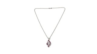 Generations 1912 99ctw Rhodolite quotFanquot Pendant [upl. by Millburn]