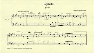 Beethoven Bagatelle Op 119 No 4 Andante cantabile [upl. by Akilak159]