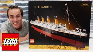 LEGO TITANIC UNBOXING Worlds Largest LEGO Set 10294 [upl. by Ives]