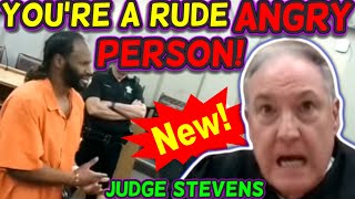 Hes so RUDE amp ANGRY his Lawyer Requested Recusal Judge Stevens courtroomdrama [upl. by Eirrod]